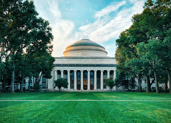 a greek style university building.